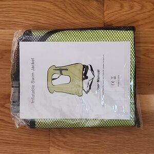 Inflatable snorkel vest - new in package! 4.9 stars on Amazon.